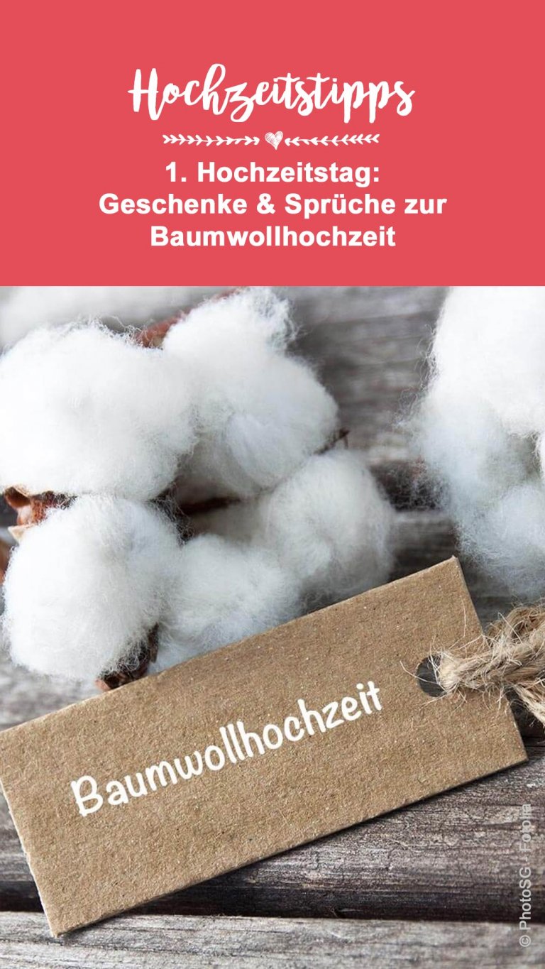 Baumwollhochzeit 1. Hochzeitstag Ideen, Tipps, Infos