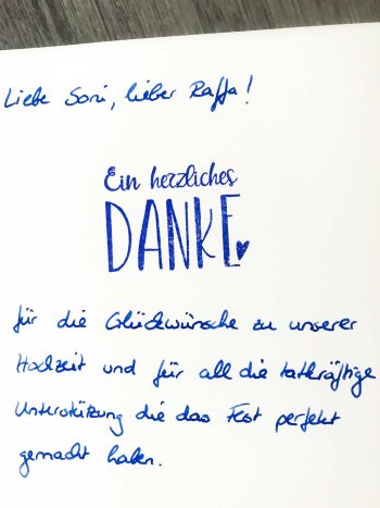 Dankeskarten Hochzeit Grosse Ubersicht Mit Tipps Zu Text Gestaltung