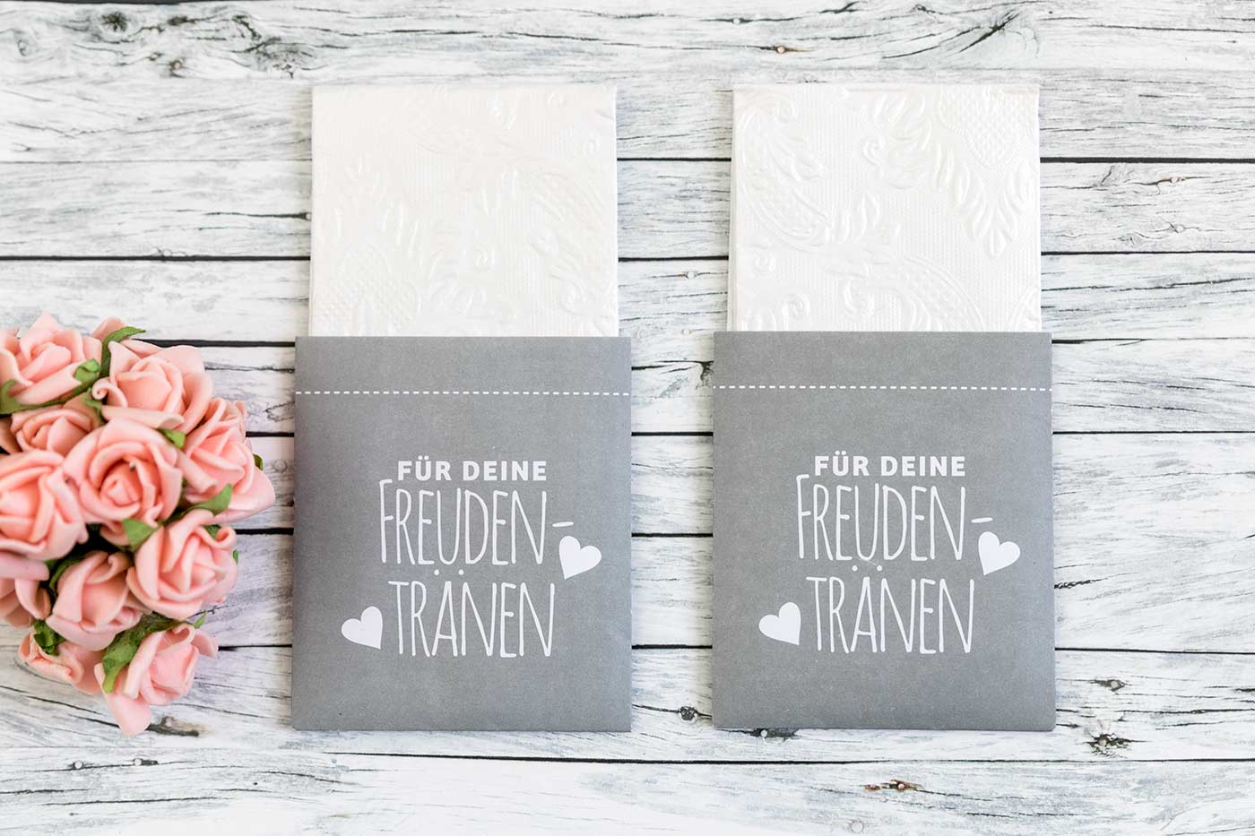 Taschentücher Hochzeit personalisiert