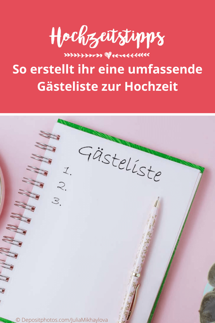 Hochzeitsgästeliste