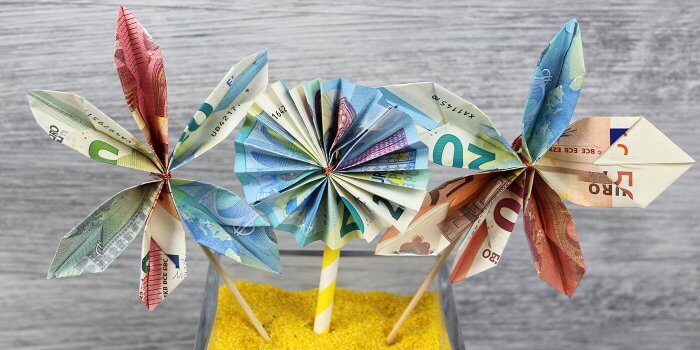 Blüten falten geld Geldscheine falten