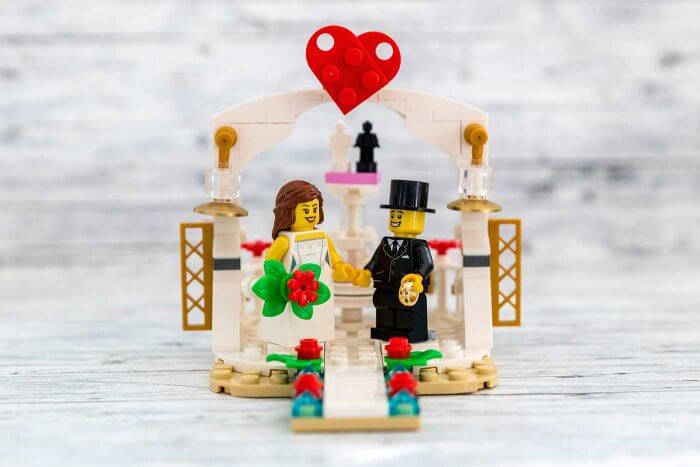 Lego Hochzeit mit Brautpaar