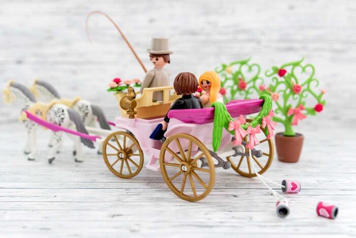 Playmobil Hochzeitskutsche mit Dosen