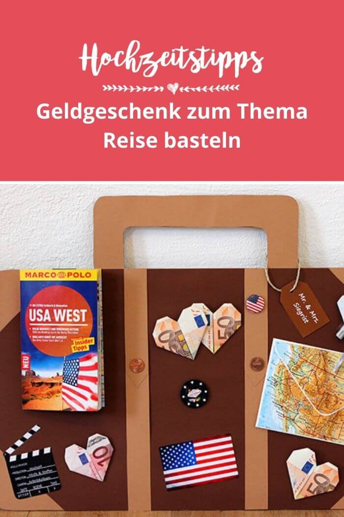 Geldgeschenk Reise basteln