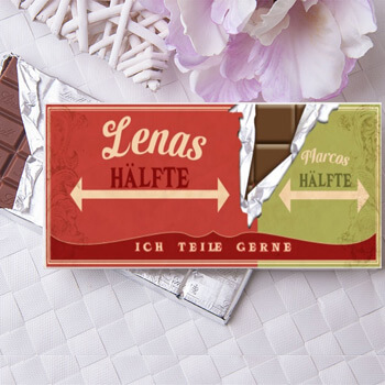 Schokolade Geschenk zur Hochzeit finden... Leckere GeschenkIdeen