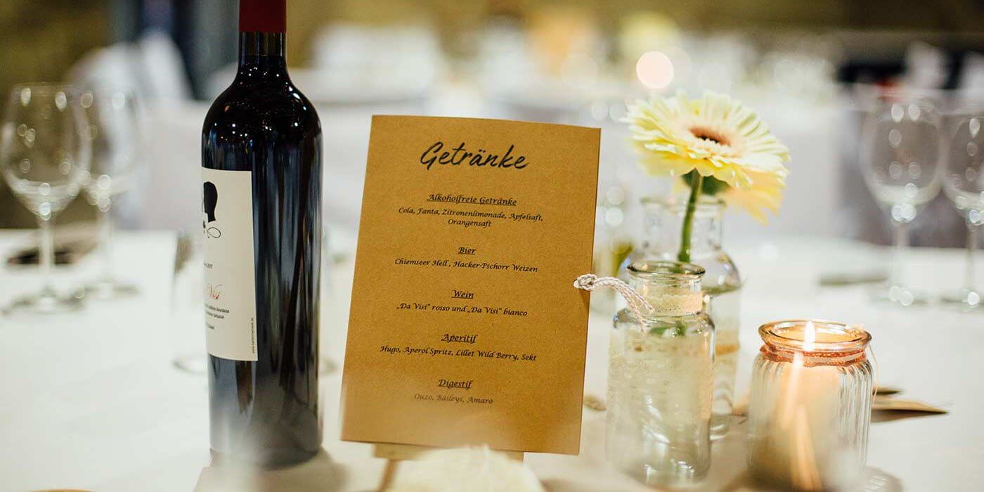 Getränkekarte zur Hochzeit I Tipps, Ideen und Inspirationen