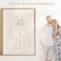 Heiratsantrag Frau an Mann Geschenk