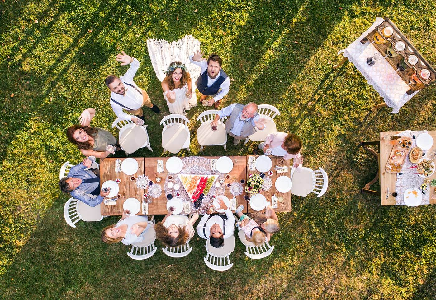 Hochzeit draußen