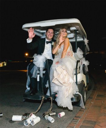 Hochzeit Golfcart