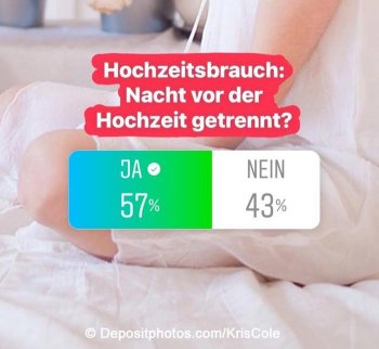 Hochzeitsnacht getrennt verbringen