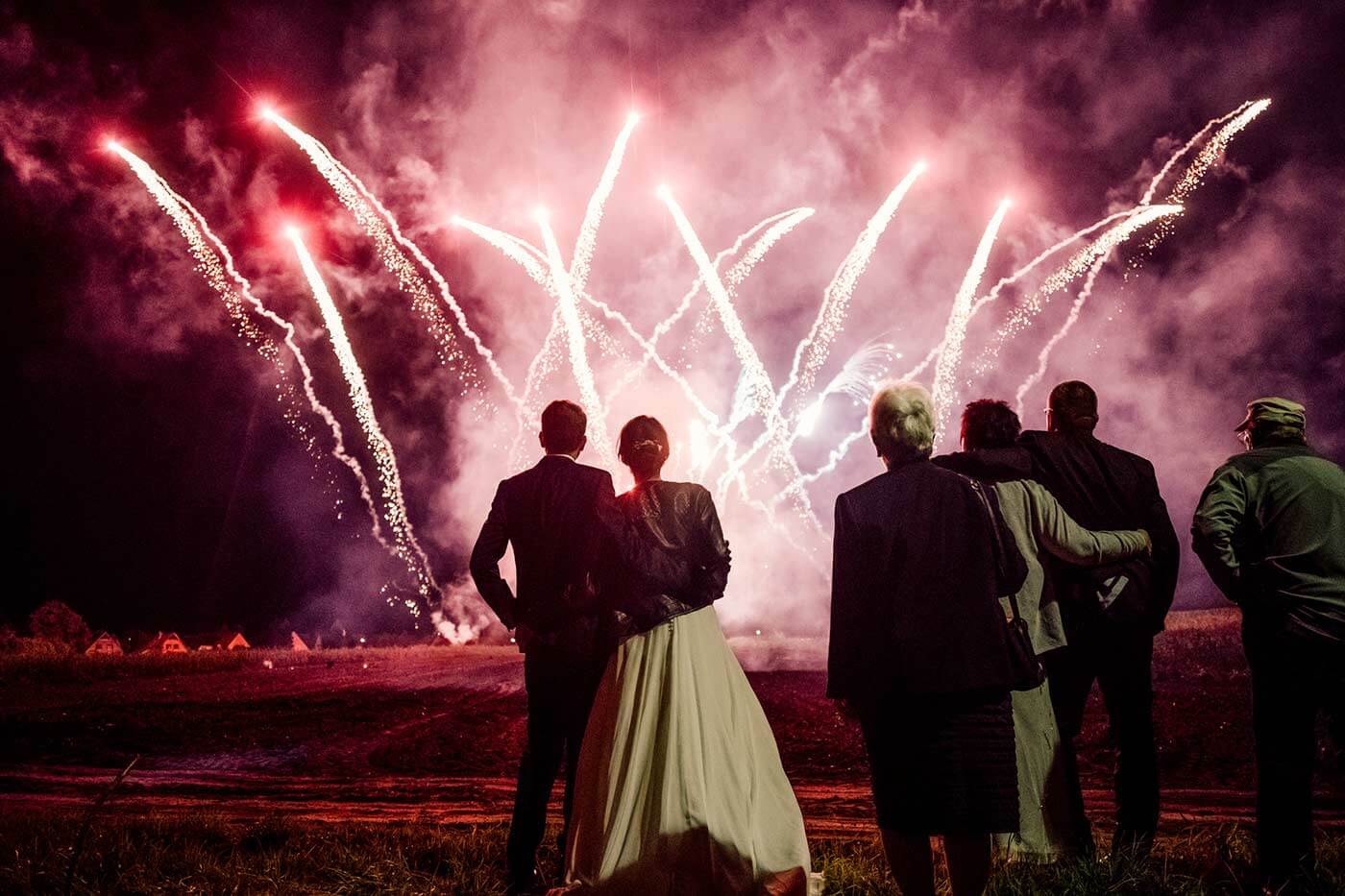 Feuerwerk zur Hochzeit