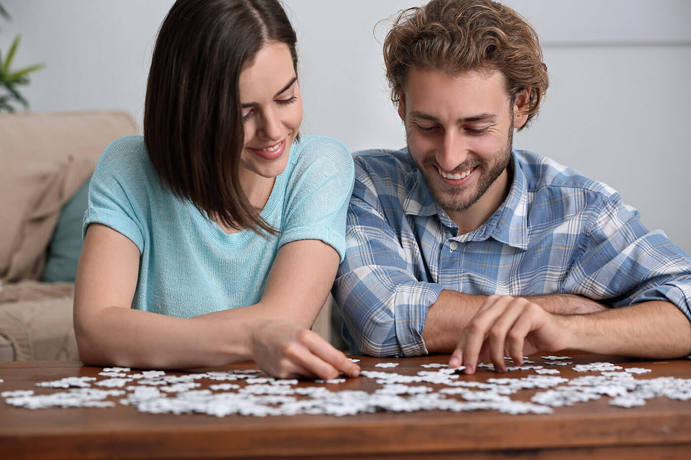 Personalisiertes Puzzle Hochzeit