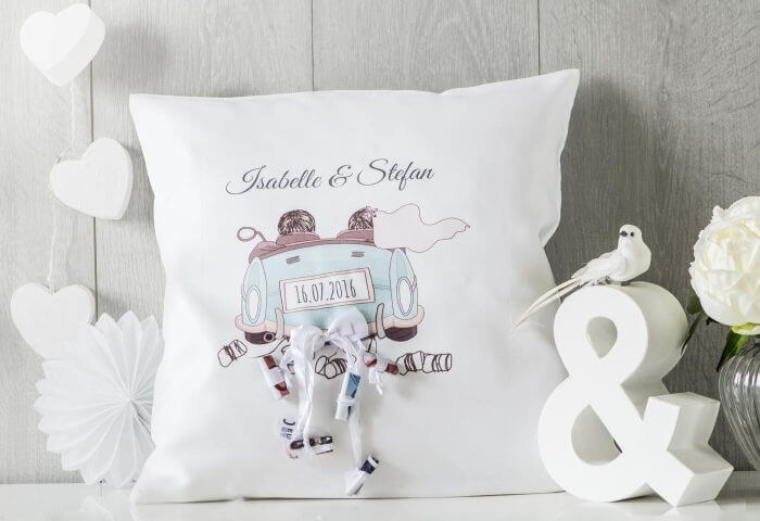 Hochzeitskissen als personalisiertes Hochzeitsgeschenk