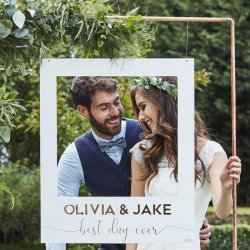 Hochzeit Bilderrahmen Gäste fotografieren