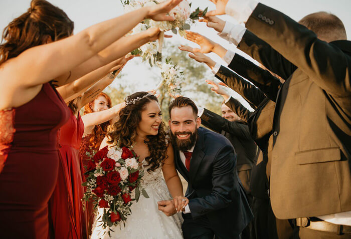 Hochzeit Spalier