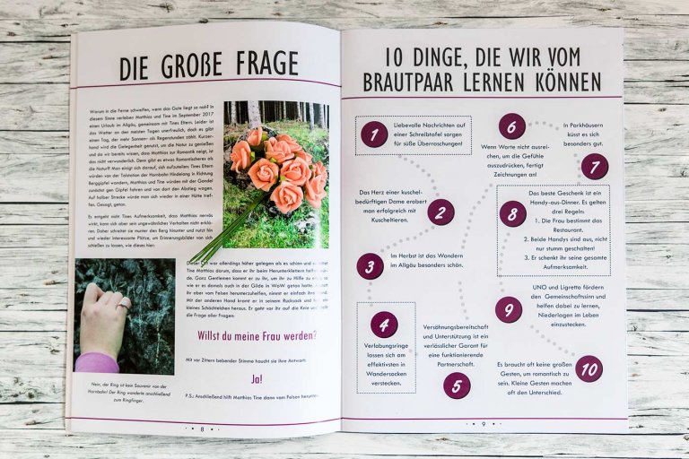10 Tipps Fur Eine Gluckliche Ehe Hochzeitszeitung Hochzeitszeitung: 44 Tipps + Anleitung für ein tolles Magazin!