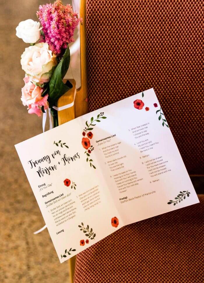 Kirchenheft für die Hochzeit gestalten Tipps, Ideen & Anleitung