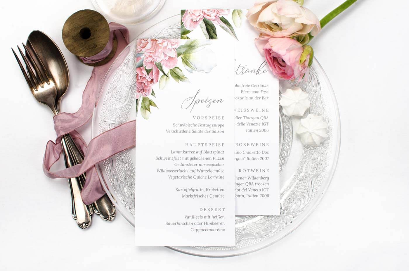 Getränkekarte zur Hochzeit I Tipps, Ideen und Inspirationen