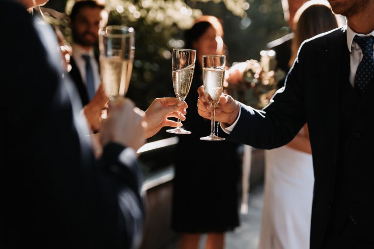 Luxus Sektempfang Zur Hochzeit Ebenbild