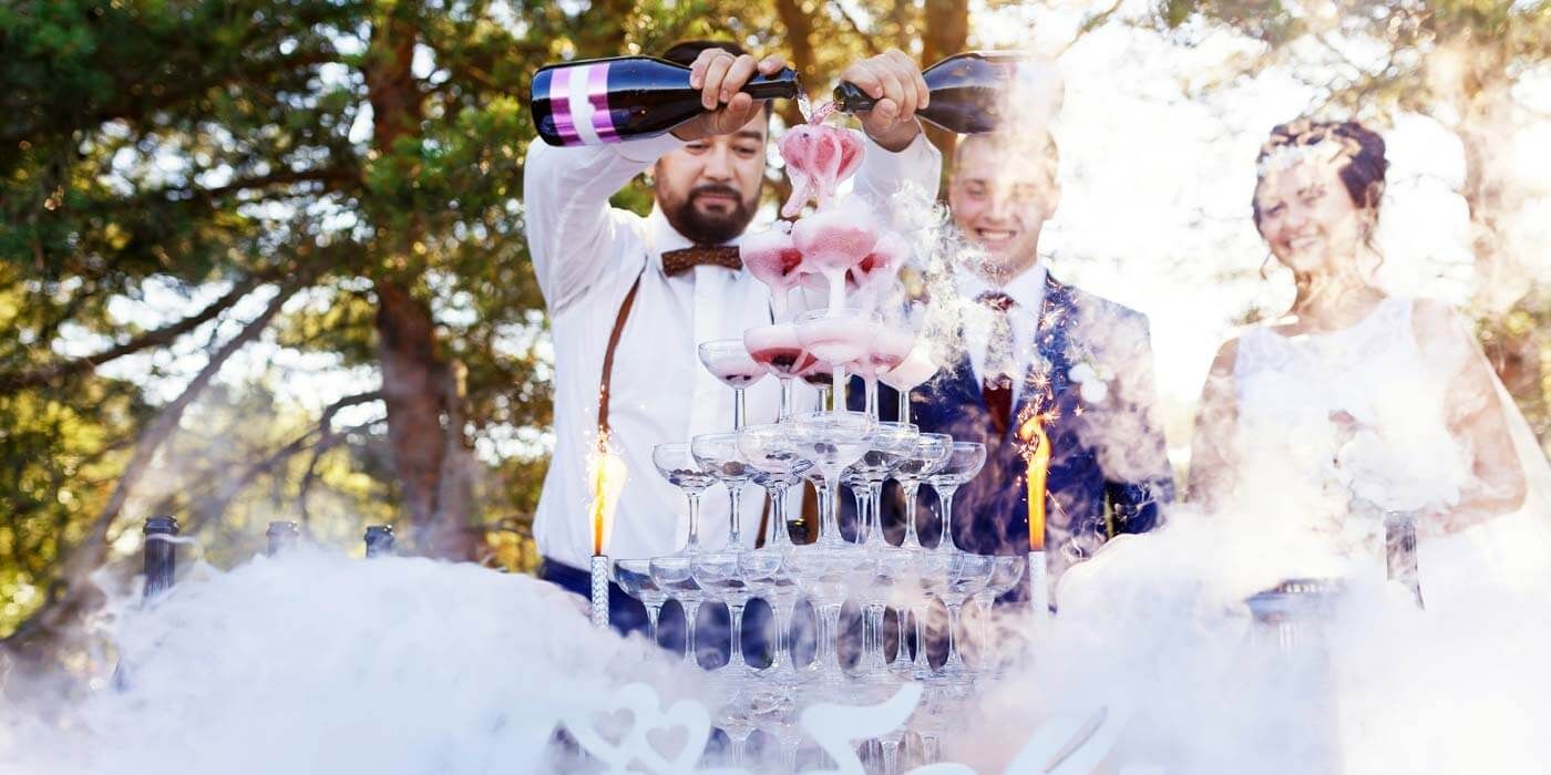 Luxus Sektempfang Zur Hochzeit Ebenbild