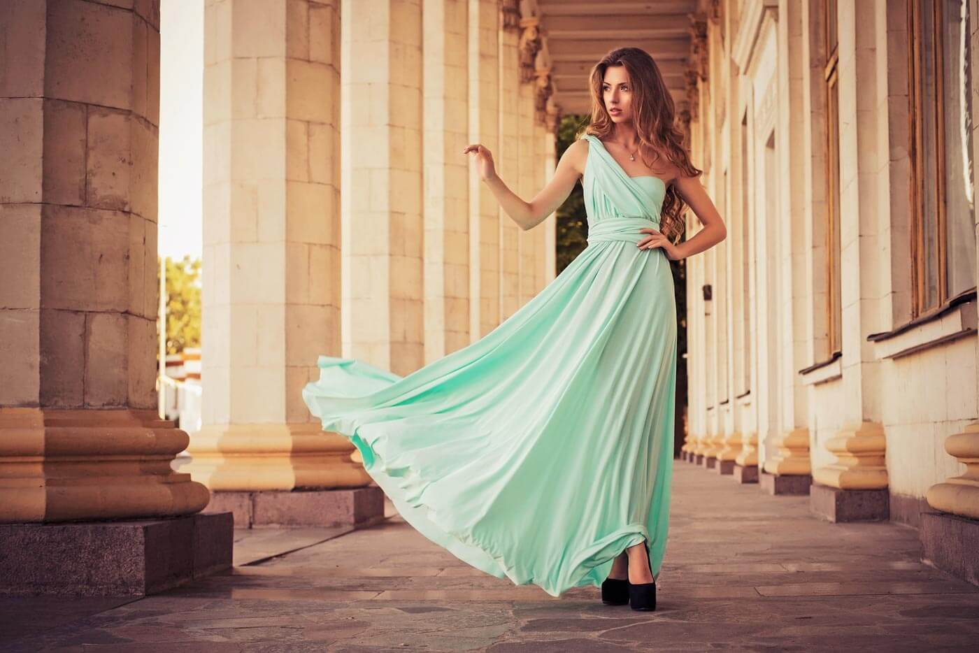 Kleid Standesamt mint