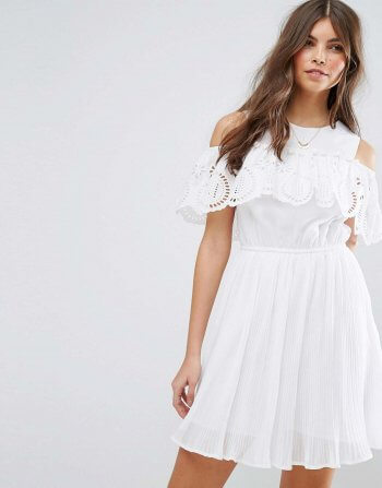 weißes Standesamt Kleid 