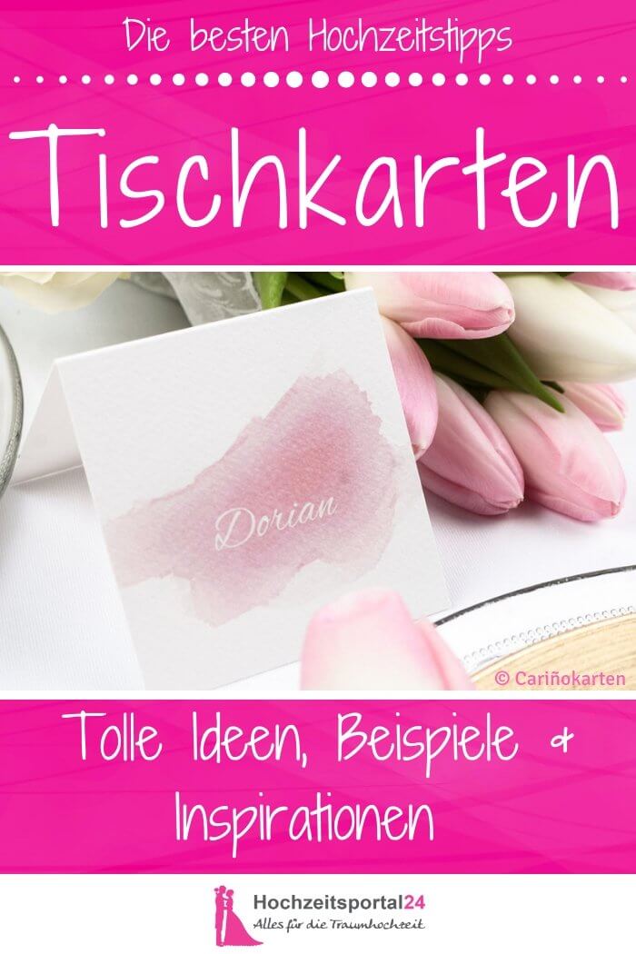 Tischkarten zur Hochzeit