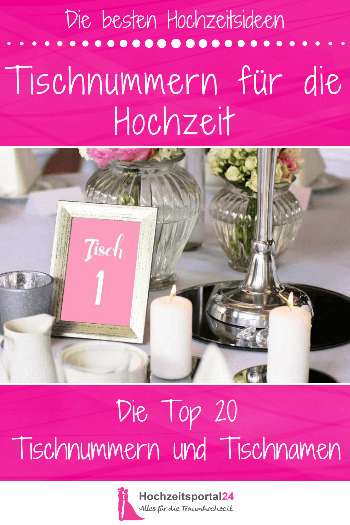 Hochzeit Tischnummern Ideen