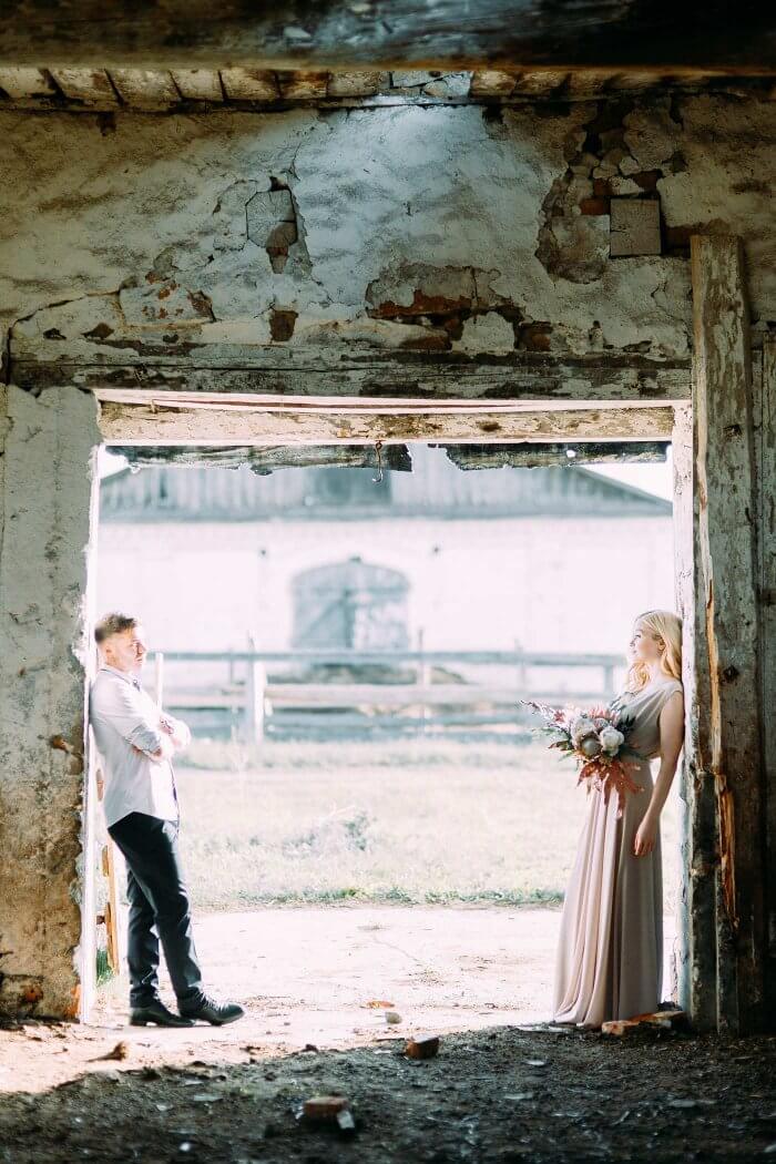 Brautkleid zerstören Shooting