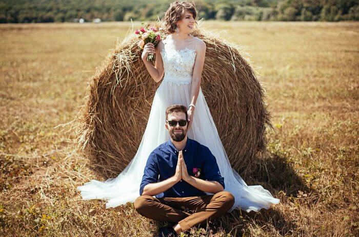 Fotoshooting Heuballen Trash the Dress