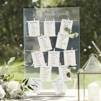 Personalisierte Hochzeits Ort Name Karten Boho Blume rustikal Tisch Plan Sitzgruppe 